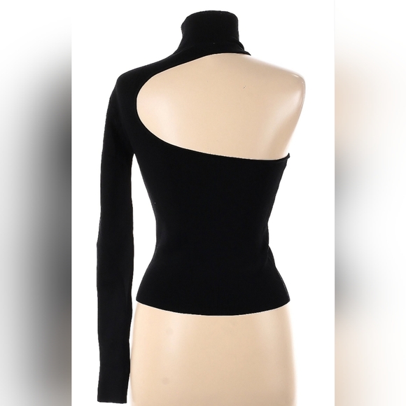 Zara One Shoulder Asymmetrical Sweater - Picture 2 of 7